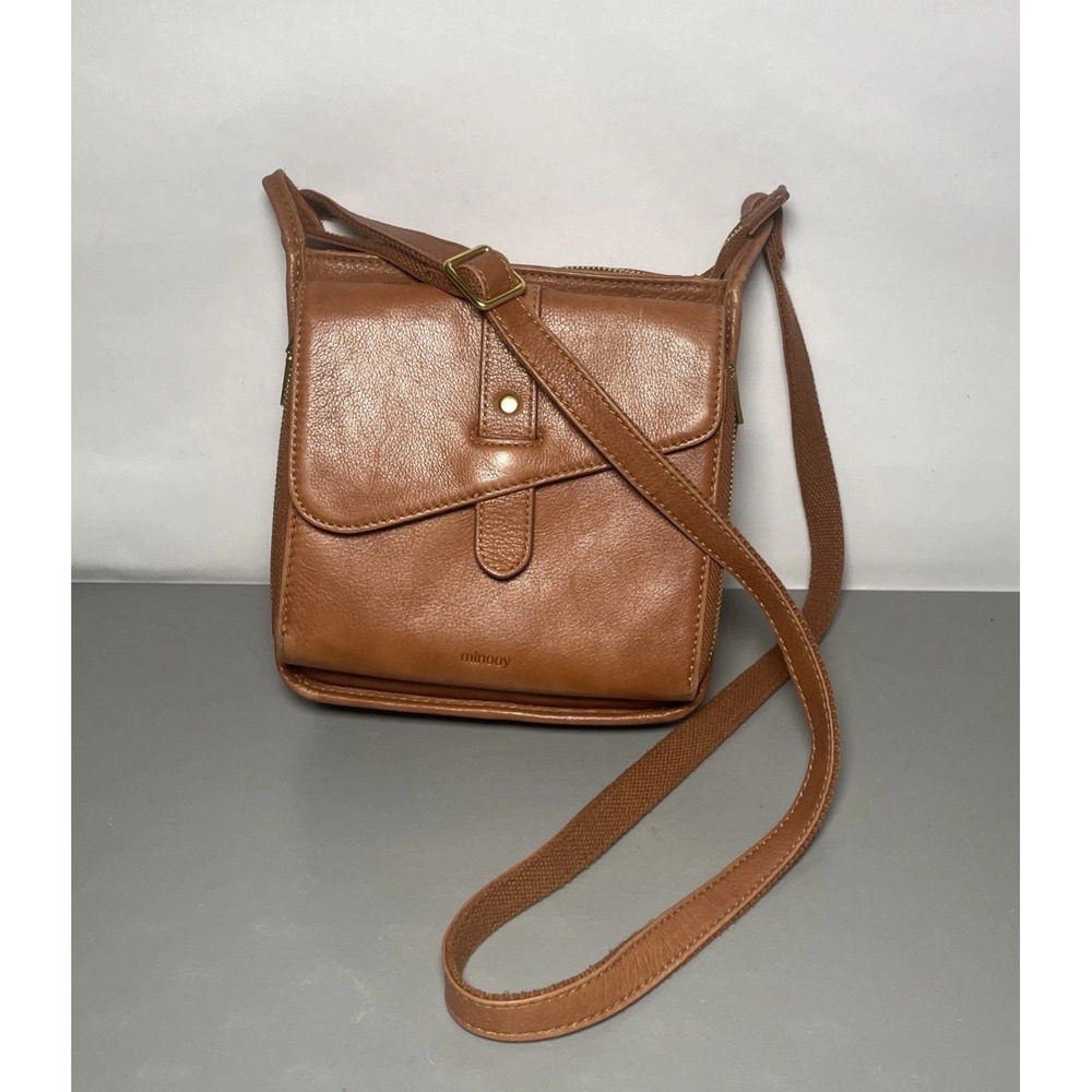 Minooy leather crossbody purse